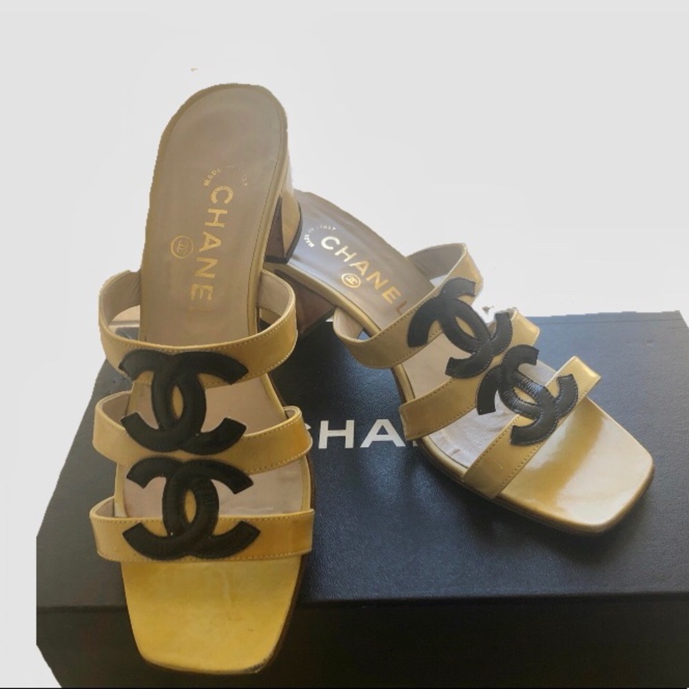 Chanel Logo Sandals